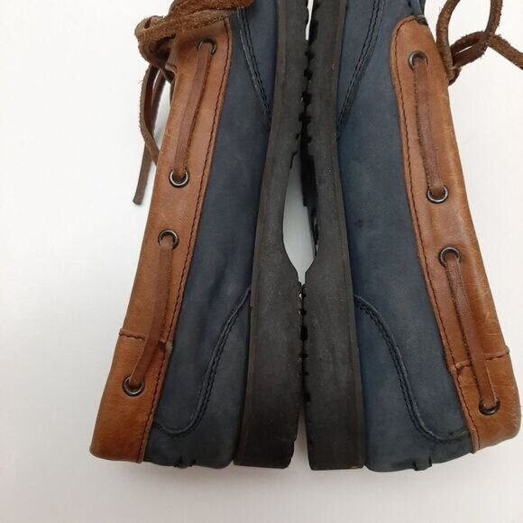 Stylish Blue and Brown Women's Loafers - Picture 11 of 16